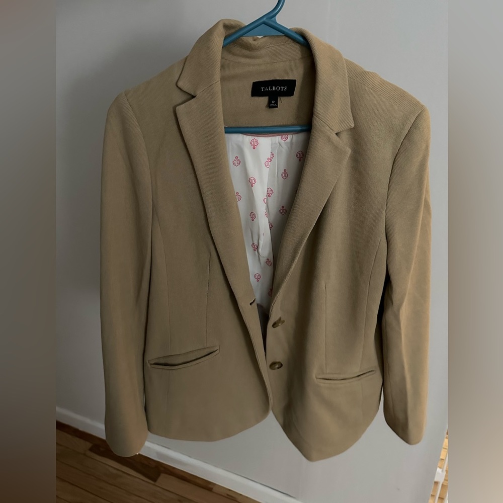 Tan Talbot blazer size 12